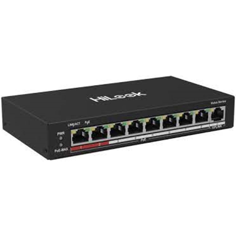 Hilook NS-0109P-60(B) 8 Port 10-100 8 Port PoE 60W +1 Port Megabit Uplink Poe Switch