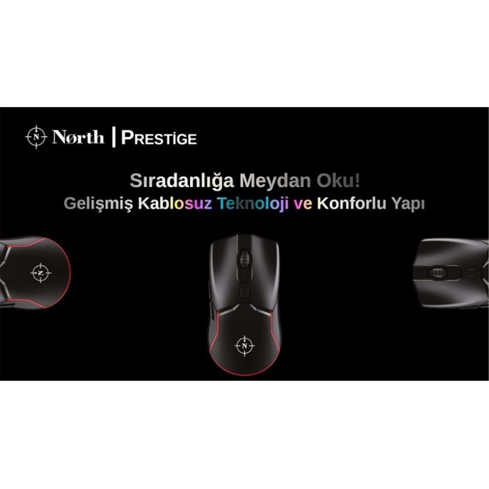 North Prestige Premium Quality Kablosuz Oyuncu Mouse
