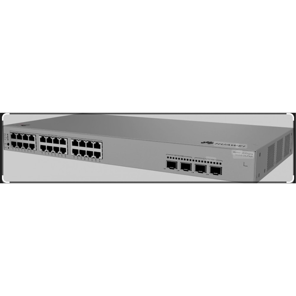 Huawei Ekitengine S220S-24LP4JX 24GE Poe+ 195W, 2x 2,5g + 2x 10G Sfp L2 Yönetilebilir Switch