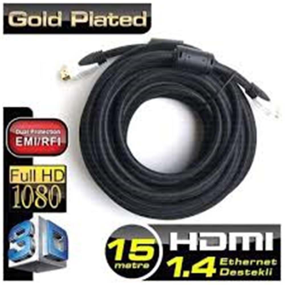 Dark DK-HD-CV14L1500 15mt Hdmi v1.4 3d led-lcd-ps3 Kablo