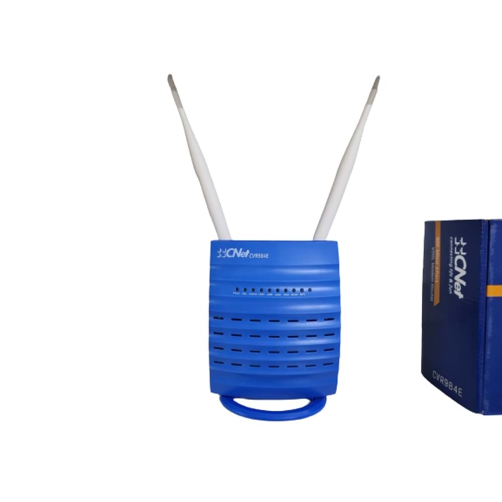 C-Net Cvr 984E 300Mbps 4 Port 2x5 DBi Anten Vdsl2 Modem Mavi (Kutulu-Capex)