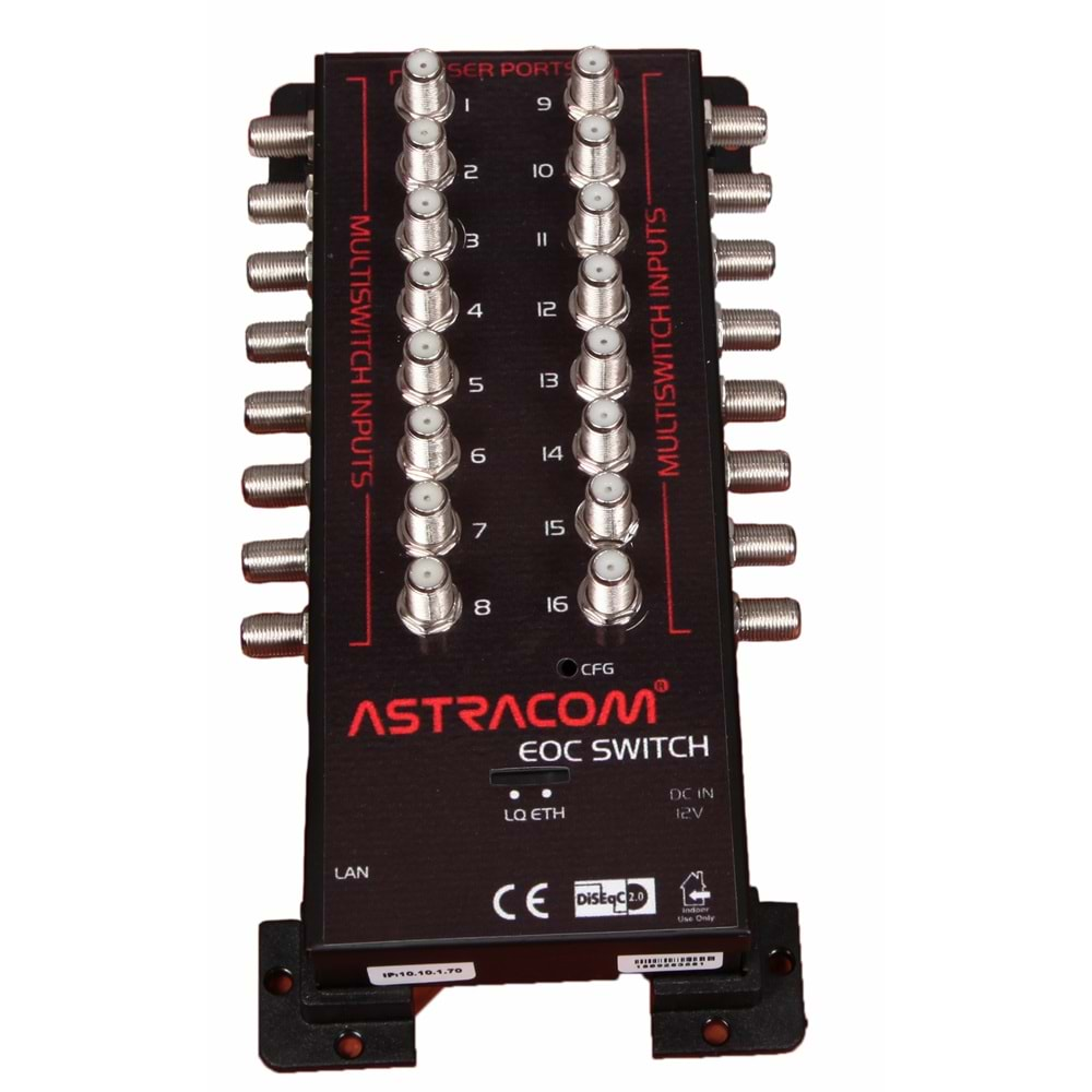 Astracom Eoc Rf Switch 16 Port 1000 Mbps Gigagabit