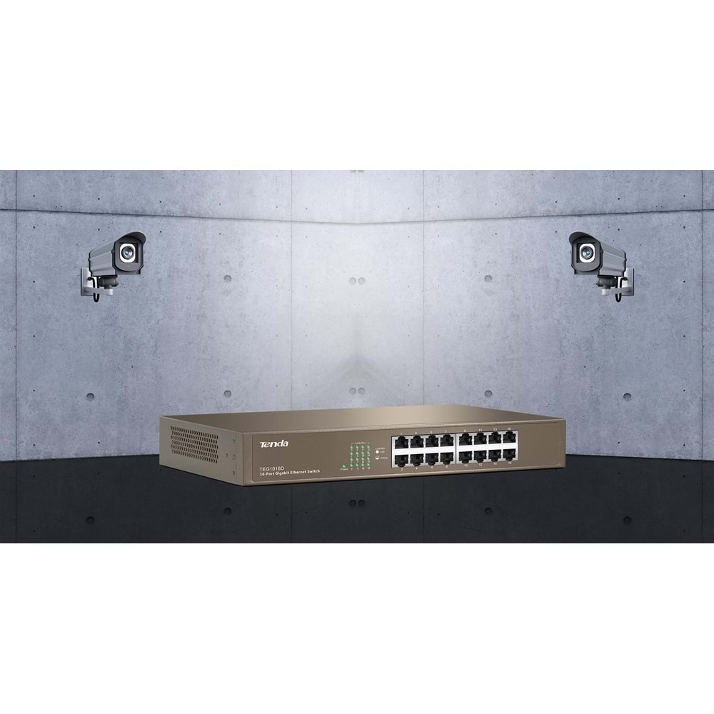 Tenda TEG1016D 16 Portlu Gigabit Ethernet Switch