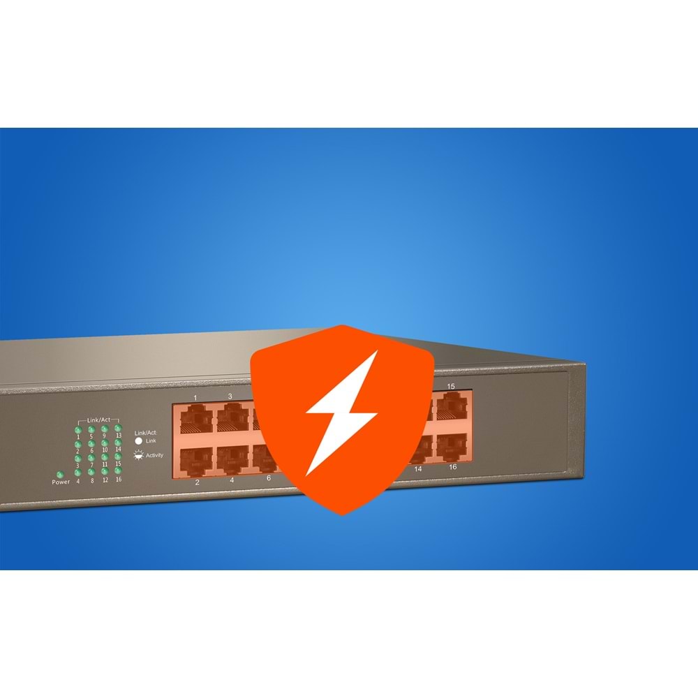 Tenda TEG1016D 16 Portlu Gigabit Ethernet Switch