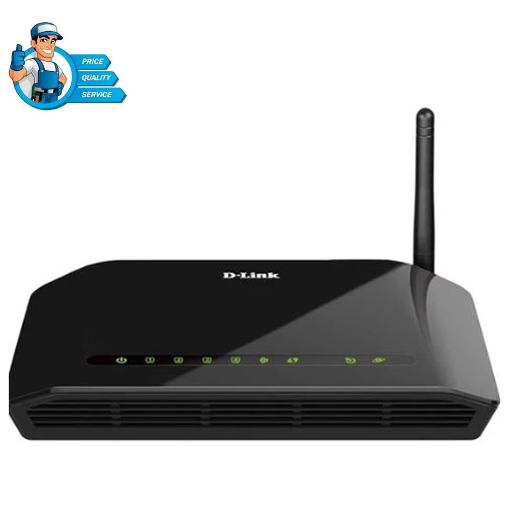 D-Link DSL-2640 OU Adsl-Adsl2 Modem/Router (Kutulu-Yenilenmiş)