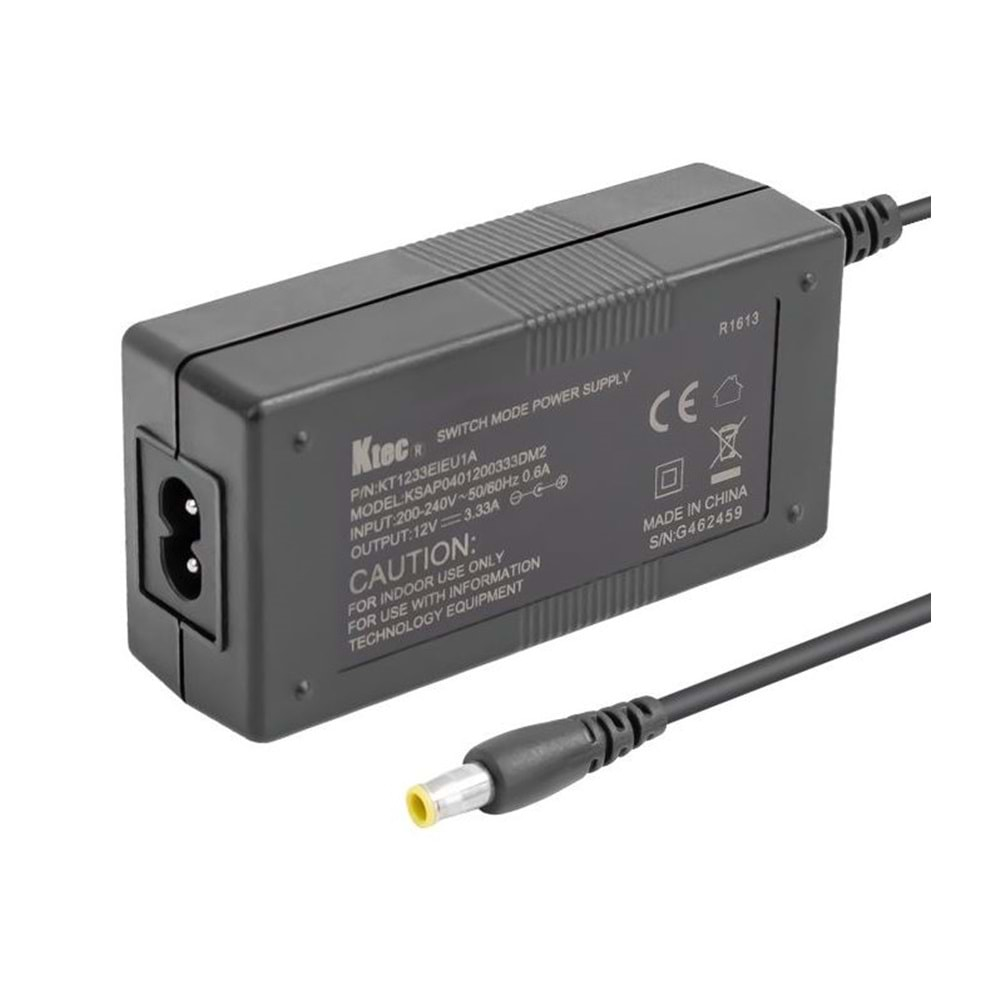 Ktec 12 V 3.33 A Adaptör 5.5x2.5 uçlu