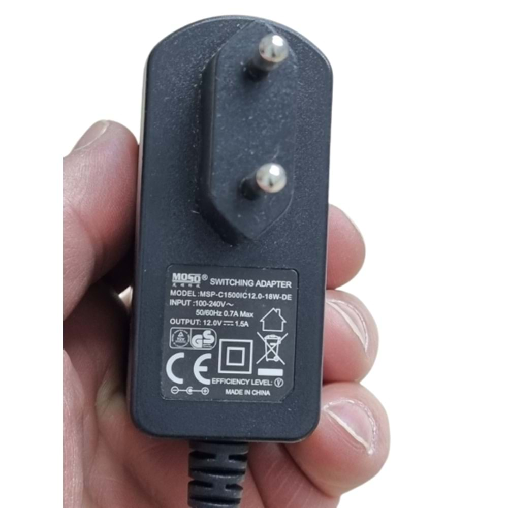 Moso VDSL Modem Adaptörü 12V-1.5 A Uç 5.5x2.5