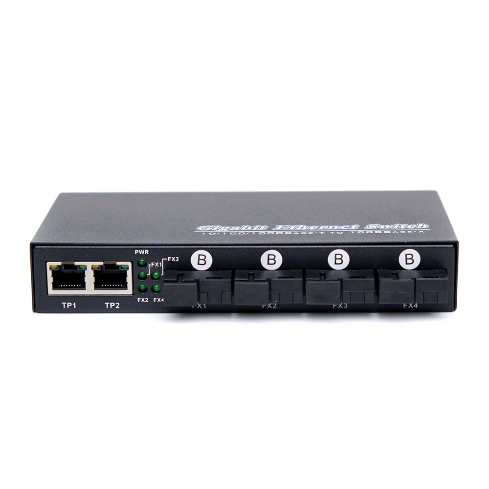 Fiber Optik 4 Port 100 Mbit Fiber Switch (B)