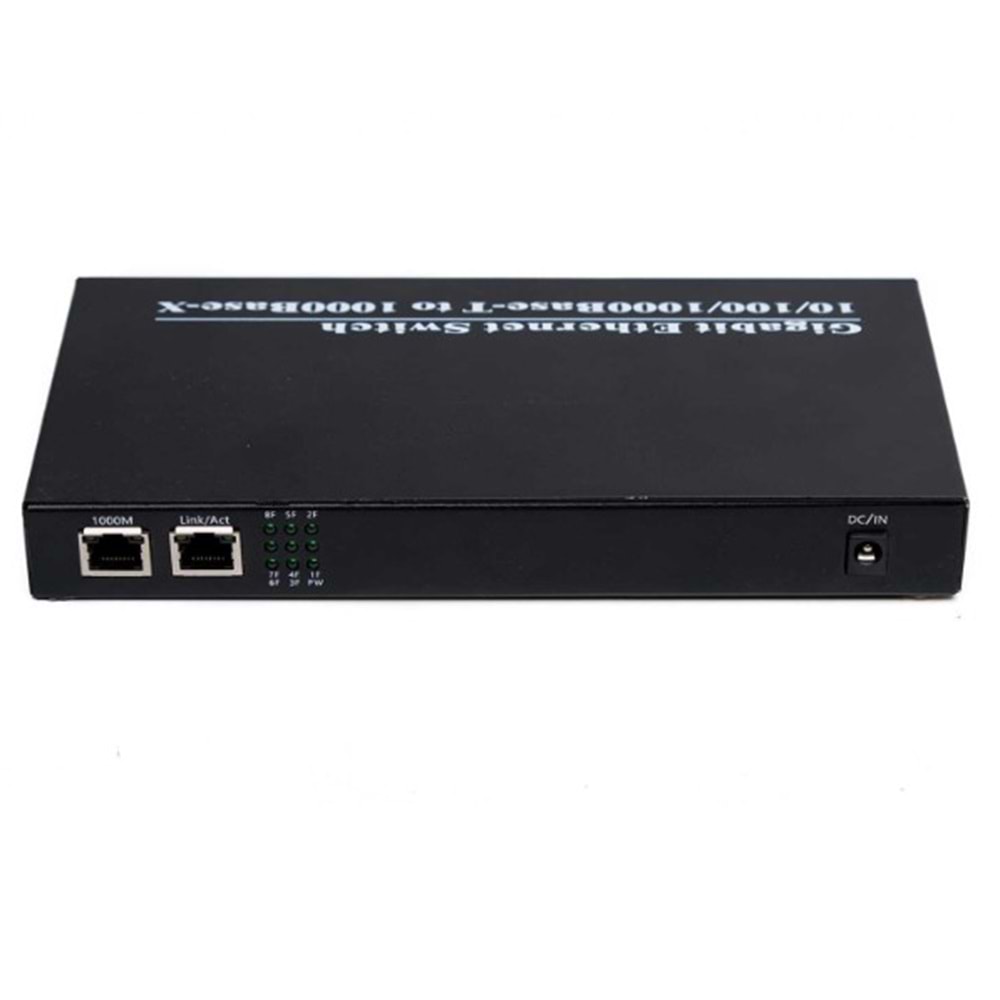 Fiber Optik 8 Port+2 Port RJ45 1000 Mbit Fiber Switch (B)