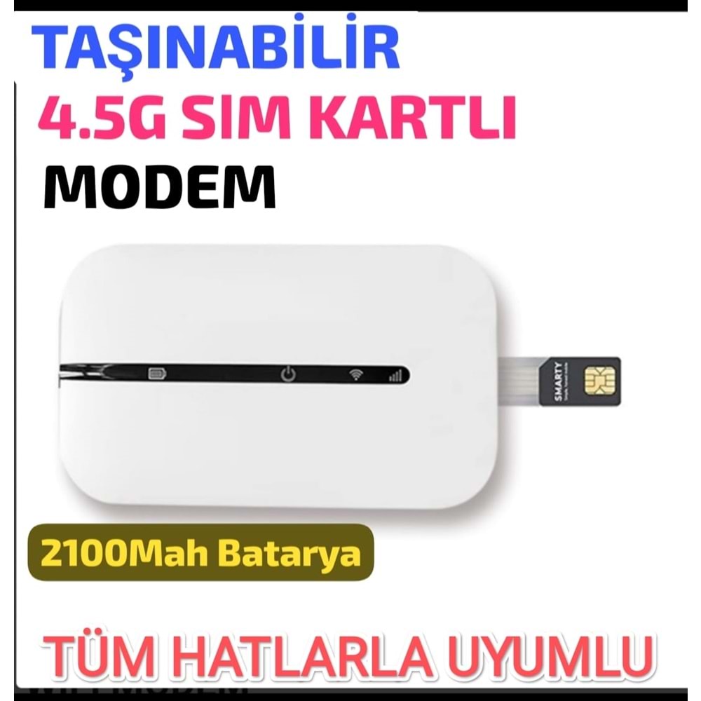 Sim Kartlı 4.5 G2100 Mah 150 Mbps EU Wifi Modem/Router Unlocked