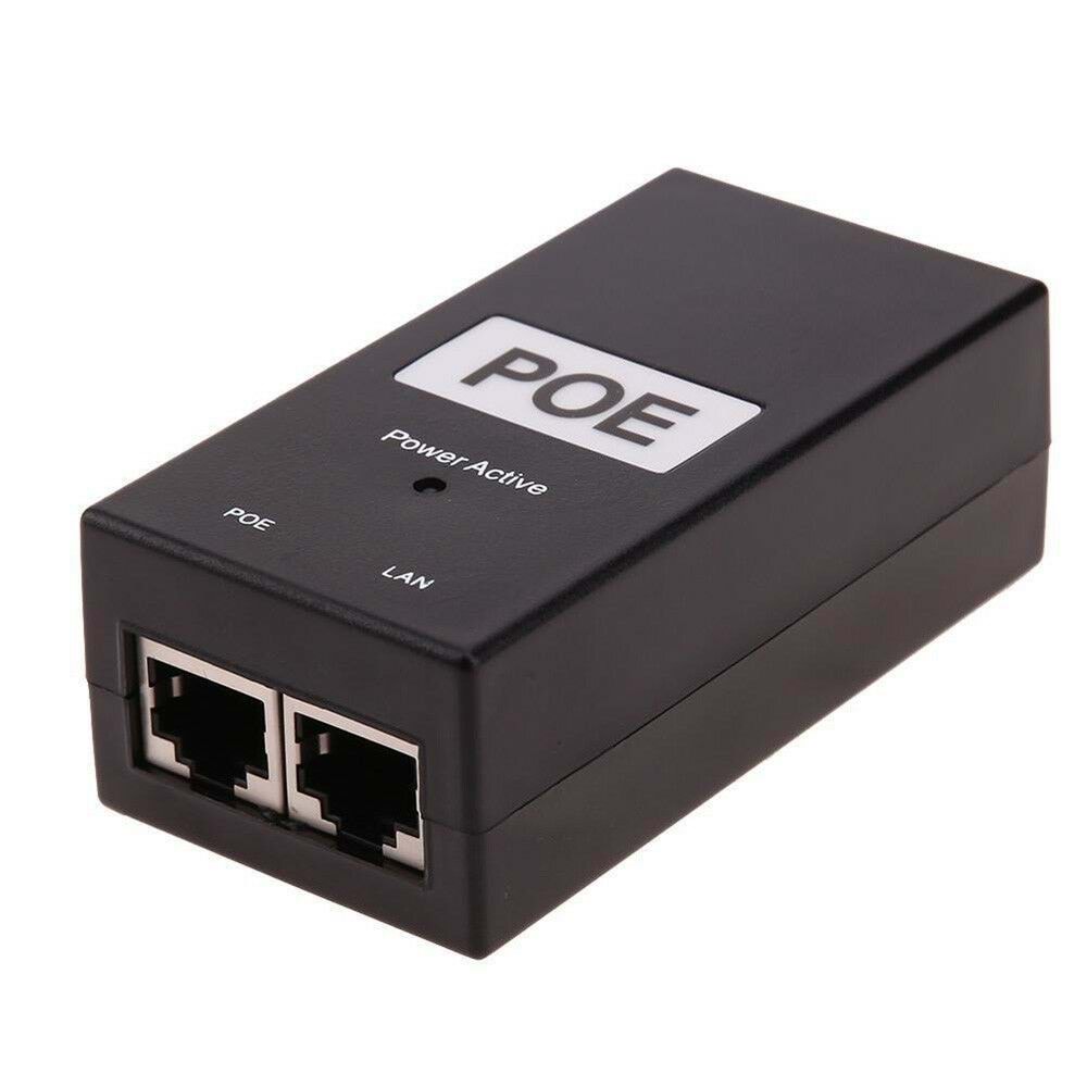 Poe 24 V 1 A Mbit 100 PoE Adaptörü+Kablolu