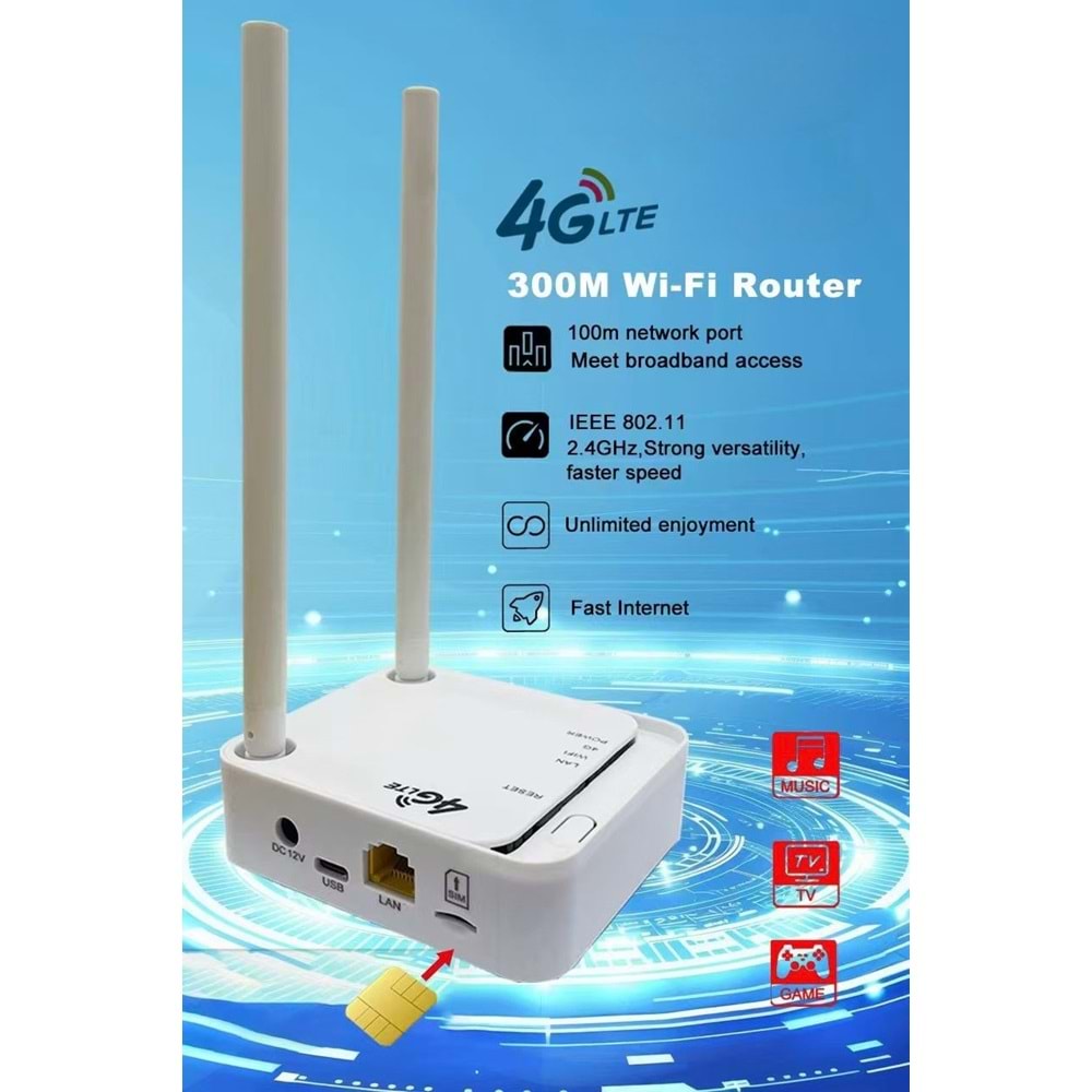 Sim Kartlı 4.5g LTE Mini 150 Mbps EU Wifi Modem/Router Unlocked