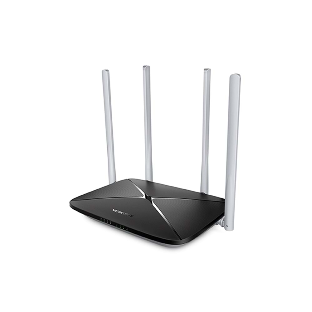 Mercusys AC12 AC1200 867Mbps/5Ghz/300Mbps/2.4Ghz Dual Band Kablosuz Router