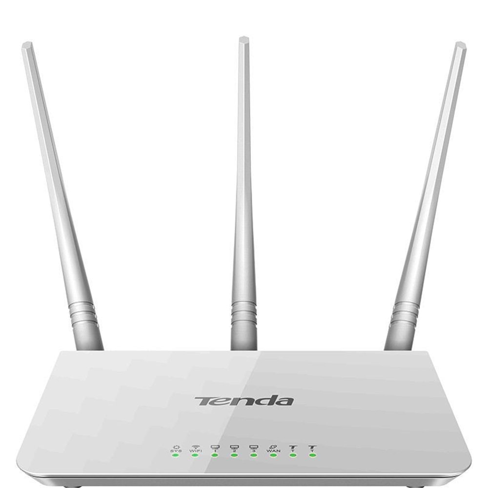 1 Koli 20 Adet+2 Adet Bedava Tenda F3 3x5 dBi 300Mbps 4Port WPS Router