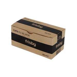 Frisby FNW-RJ4526N Cat5 100lü rj45 Konnektör Yeni Nesil Delikli 