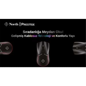 North Prestige Premium Quality Kablosuz Oyuncu Mouse