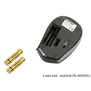 Everest SM-340 Usb Kırmızı 3D Optik Kablosuz Mouse 