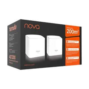 Tenda MW3 (2-Pack) AC 1200 Mbps Mesh Tüm Ev Wi-Fi Sistemi