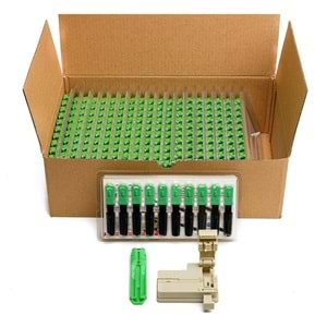 Fiber Optik Fast Connector Yeşil 200 Adetli Paket Sc/Apc (Fiber Konnektör)