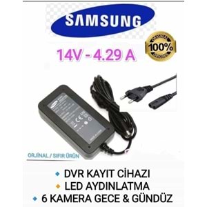 Samsung 14 Volt 4,29 A Monitör Adaptörü 5.5x2.5 Masa Tipi