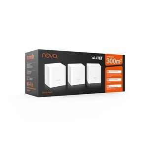 Tenda MW3 (3-Pack) AC 1200 Mbps Mesh Tüm Ev Wi-Fi Sistemi