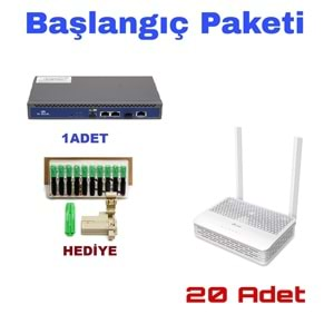 V-SOL BAŞLANGIÇ PAKETİ 1 Adet V-SOL 1 PON OLT V1600GS+20 Adet TpLink XC220-G3 AC1200 XPON Fiber Yönlendirici