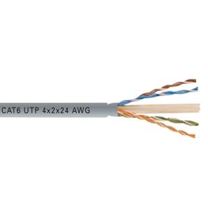 5 Metre Cablox Gri Pe Cca 4X2X24 24 Awg Lan Cat6 U/Utp İndoor Box