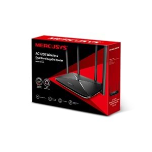 Mercusys AC12G AC1200 Kablosuz Çift Bantlı Gigabit Router Beamforming, All-in-one Router