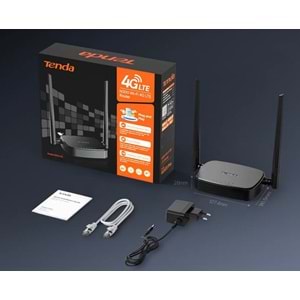 Tenda 4G03 PRO 300 Mbps 2.4 Ghz Wi-Fi 4.5G Sim Kartlı+LTE Router Unlocked