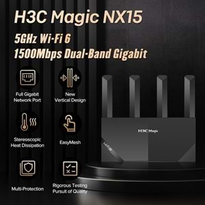 H3C Magic NX15 1500Mbps Dual-Band Gigabit Wi-Fi 6 Router