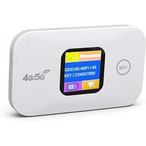 Sim Kartlı Ekranlı 4G/5G G3000 Mah 300 Mbps Wifi Modem/Router