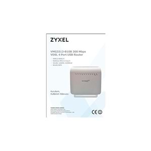 TTelekom Zyxel 3312 B10B Beyaz 4 Port TT Ver.Vdsl2 Modem (Kutulu-Yenilenmiş)