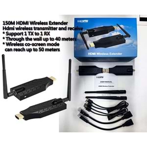 HDMI Extender Wirelless 150M (Kablosuz) Aktarım