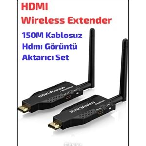 HDMI Extender Wirelless 150M (Kablosuz) Aktarım