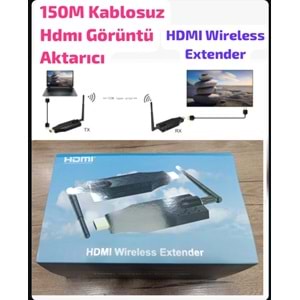 HDMI Extender Wirelless 150M (Kablosuz) Aktarım