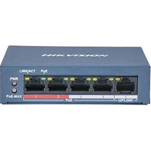Hilook NS-0105P-35B 5 Port Megabit 4 Port PoE 35W +1 Port Megabit UplinkSwitch