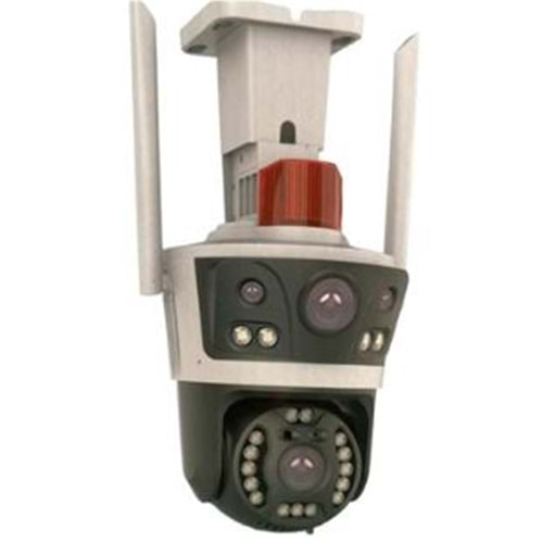 Apronx APX-WP262 6mp 3.6mm Çift Kamera 21 LED Wifi Ptz Kamera