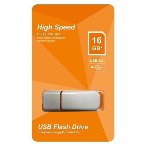 Elba 16GB Plastik Beyaz-Turuncu 3.2 USB Flash Bellek