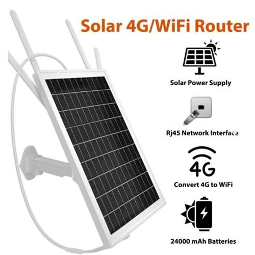 Apronx APX-SR415 Wireless 4G Solar Modem 15w (10-12 Kullanıcı) 20400mAh