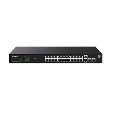 Tenda TEG2228P-24-410W 24 Port 10-100-1000 + 2 Port SFP + 2 Port Uplink Cloud Yönetilebilir