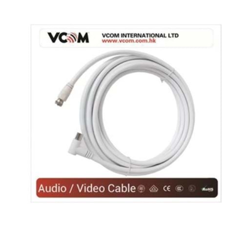 Vcom CV612 3mt Analog Tv RG6 Uydu Kablo 