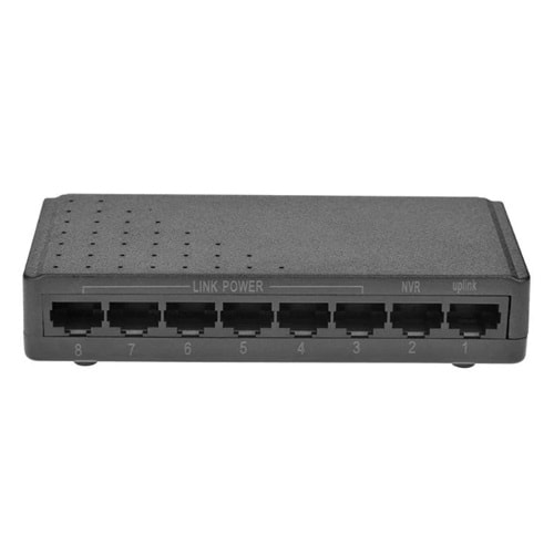 SRN 6 Pasif Poe +2 Uplink Poe V1 Port 10/100 Fast Ethernet Switch Adaptörsüz