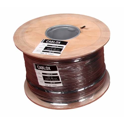 Metre Cablox Siyah Pe Cca 4X2X24 24 Awg Lan Cat6 U/Utp 305Mt. Outdoor