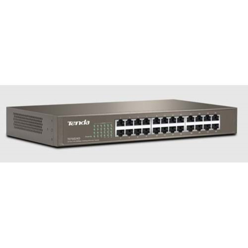 Tenda TEF 1024D 10/100/1000 24 Portlu Rackmount Ethernet Switch