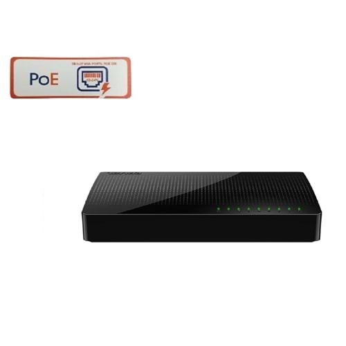 Tenda Reverse Pasif Poe Sg108 1+7 Portlu 10/100/1000 Gigabit Switch