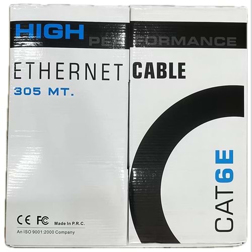 Cablox Pvc Cca 4x2x24 0.55 Mm. Awg Cat6 U/Utp Lan 305 Mt. İndoor
