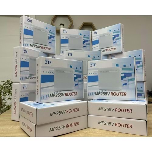 1 Koli 9 Adet ZTE MF255VVO-MF255V-ZTEMF255V 4G Router WTTX Modem