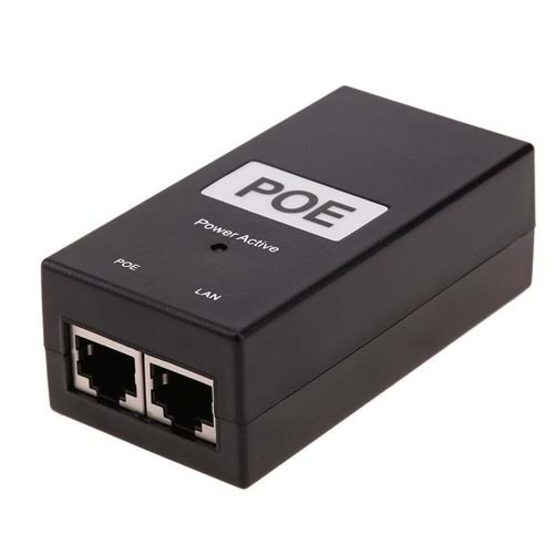 Poe 24 V 1 A Mbit 100 PoE Adaptörü+Kablolu