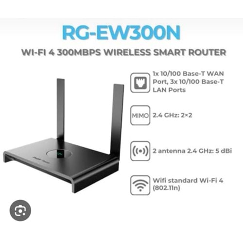 Ruijie RG-EW300N 300Mbps Kablosuz Akıllı Yönlendirici
