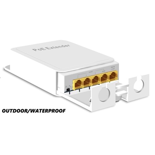 1 GİRİŞ 4 ÇIKIŞ 1000MBPS OUTDOOR POE EXTENDER / SCT-PE104WP-W14Q